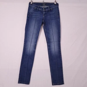Guess Teens Juniors Denim Blue Pants Low Rise Skinny Size 25 (Actual 28 inches) - Picture 1 of 12