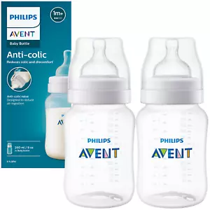 NUOVO biberon Philips Avent SCY10301 2x 260ml anti coliche tettarella senza BPA - Foto 1 di 4
