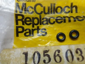 Dos juntas tóricas para bomba de aceite McCulloch 105603 para Mini MAC 30, 35, 110 - Imagen 1 de 2