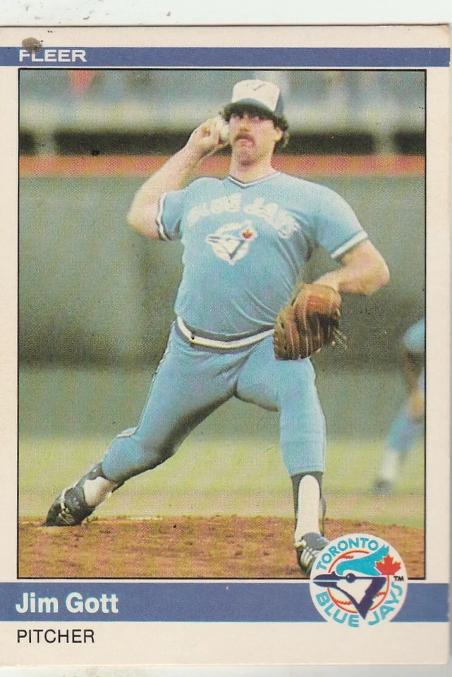 FREE SHIPPING-MINT TO NRMINT-1984 Fleer #155 Jim Gott Blue Jays PLUS BONUS CARDS - Image 1 of 1