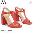 Sandales Made IN Italia Arianna Femme Rouge 72225 Original Neuf