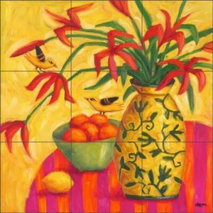 Bird Tile Backsplash Cindy Revell Art Ceramic Mural POV-CR003 - Picture 1 of 7