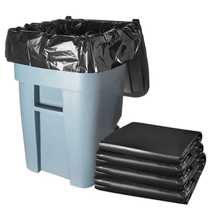 100Pcs Heavy Duty 40-45 Gallon Large Trash Bag Industrial Rubbish Garbage Bag - Picture 1 of 13