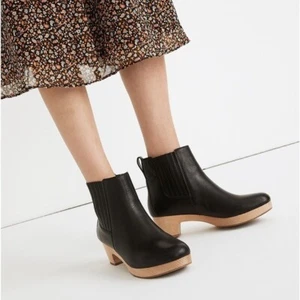 Stivali nuovi senza etichette Madewell The Clog in pelle nera taglia 6,5 prezzo al dettaglio $198 - Foto 1 di 13