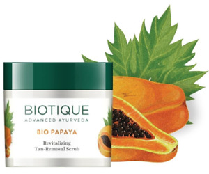 Biotique Bio Papaya Revitalizing Tan Removal Scrub (75g) Gentle Exfoliation