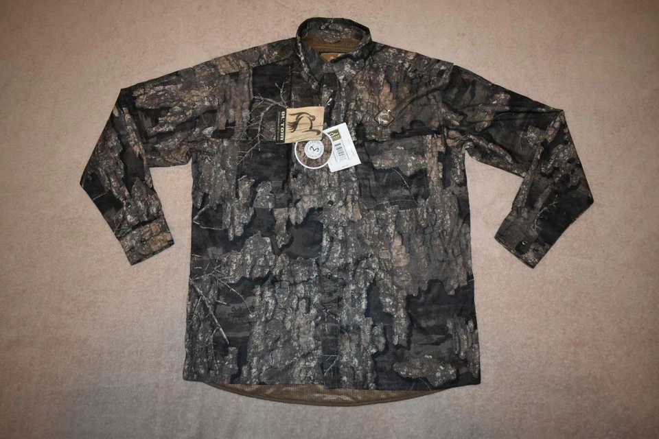 Drake Waterfowl Ol'Tom Mesh Back Flyweight Shirt With Spine Pad Realtree Timber - Image 1 of 2