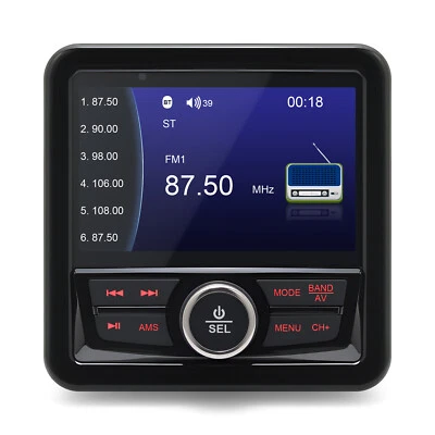 MAIMEIMI Boat Radio Marine Stereo Receiver 4inch-Waterproof Digital Media MP5 Player USB