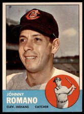 1963 Topps Johnny Romano  EX-MINT Cleveland Indians #72