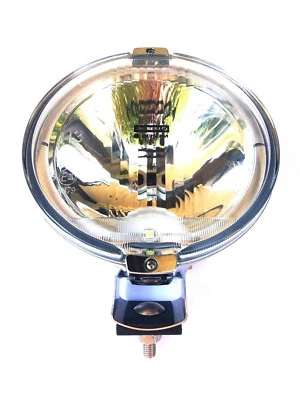 Rund H3 Fernscheinwerfer mit 24V LED Ring Chrom Halogenscheinwerfer Front ø183mm - Bild 1 von 4