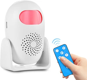 Allarme Sensore Di Movimento Rilevatore Di Movimento Wireless PIR Con Telecomand - Foto 1 di 12