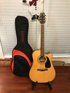 Fender Starcaster NAT Acoustic Electric Guitar With Tantrum Guitar Bag - Picture 1 of 20