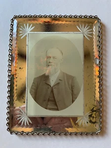 Antique French Water Color Framed Portrait 5.5" W x 7.25" L - Picture 1 of 3