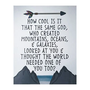 "Same God of Creation" Spiritual Wall Art - 8x10 Unframed Print for Home, Off... - Picture 1 of 8