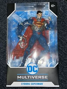 DC Multiverse Cyborg Superman 7" Figure New 52 Platinum Edition Chase McFarlane - Picture 1 of 7