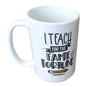 Teacher Love Your Mug Coffee Cup "Teaching is Leaving a Mark on Someone's Life" - Picture 1 of 5