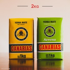 Canarias Yerba Mate COMBO -  Traditional / Serena - 2KG - Free Shipping