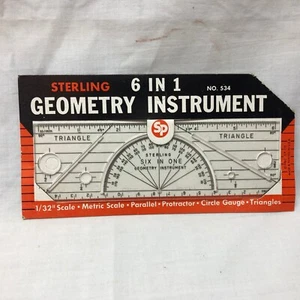 Instrumento de geometría esterlina vintage  - Imagen 1 de 5