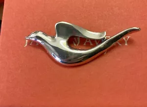 Retired James Avery Sterling Silver Bird In Flight Brooch Pin - Picture 1 of 3