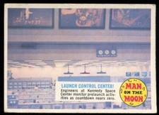 Trade Card, A&BC Chewing Gum, MAN ON THE MOON, 1970, Launch Control Center