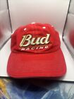 Bud Budweiser Beer Baseball Cap NASCAR Racing Adjustable Hat Red