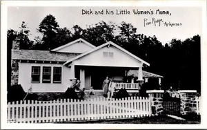 RPPC Pine Ridge AR Dick Little Women's Home photo Fox Company Pub postcard PQ3 - Picture 1 of 2