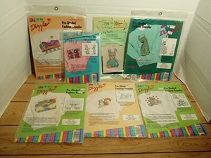 Vintage Posten vorschattierte Modetransfers Posten von 7 - Bild 1 von 8