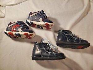 2 Pair Baby Boy Shoes  Made In Italy Balducci, Geox Sz 18, US 3 New