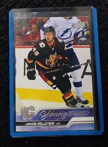 Jakob Pelletier 2023-24 Upper Deck #208 Young Guns Rookie Card Calgary Flames