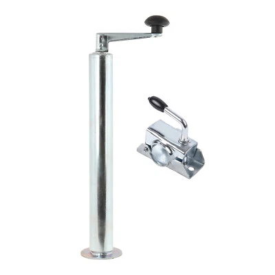 Abstellstützen Anhänger ausdrehbar, 48mm, 400 - 650 mm inkl. Klemmschelle - Bild 1 von 4