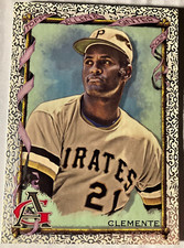 2023 Topps Allen and Ginter Foil Filigree #27 Roberto Clemente