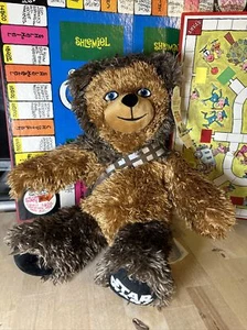 Peluche Build A Bear Star Wars Chewbacca, 2017 occhi blu, nuovo con etichette - Foto 1 di 8