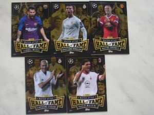 MATCH ATTAX CHAMPIONS LEAGUE 2024/2025 FULL SET 5 CARD HALL FAME MESSI,RONALDO.. - Zdjęcie 1 z 1
