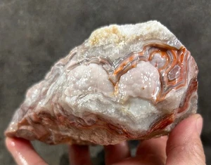 Laguna Lace Agate with encased Botryoidal Rough *1.51 pounds - Mexico! - Picture 1 of 9