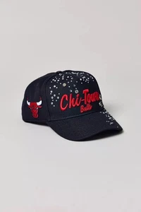 Chicago Bulls Mitchell & Ness NBA Snapback Sombrero Logo 3D Deslumbrante Nuevo con Etiquetas - Imagen 1 de 9
