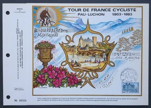 Feuillet Spécial Ardenne 1983 Tour de France Cycliste Pau-Luchon - Picture 1 of 3