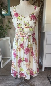 Scarlett Yellow Pink Floral Dress, sz 16 - Picture 1 of 10