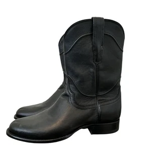Tecovas Earl Roper Western Boots Men's 10.5D Midnight Black Leather Cowboy NWOB - Picture 1 of 10