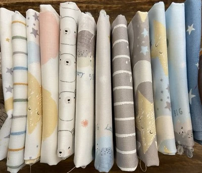 D Is For Dream By Paper And Cloth For Moda.  Bundle Of 12 Fat Quarters. - Image 1 of 4