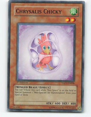 Chrysalis Chicky #TAEV-EN008 1st Edition Yugioh Card - Image 1 of 2