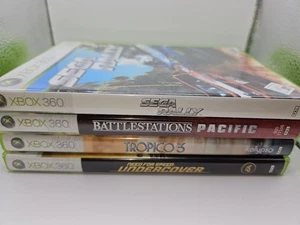 XBox 360 - Sega Rally-NfS Undercover-Tropico3-Battlestations Pacific - Bild 1 von 5