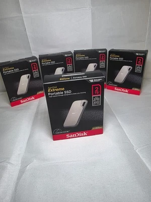 SanDisk Extreme Portable 2TB External USB-C NVMe SSD-New-OpenBox-Never Used - Image 1 of 4