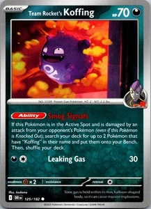 Team Rocket's Koffing 125/182 Sv10: Destined Rivals Regular - Picture 1 of 2