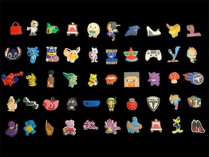 Lot Of 50 Assorted Variety Of Shoe Charms Decoration For Crocs #2304 - Picture 1 of 2