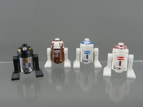 Lego Star Wars R2-D2 R7-D4 Droid R4-D5 Y- wing R2-Q5 Astromech Minifigure Lot