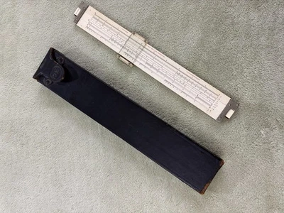 Regla deslizante de madera vintage K&E (Keuffel Esser) 4092-3 con estuche de tapa dura Foto 1 de 4