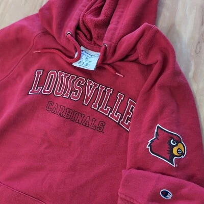 Sudadera con capucha auténtica para mujer XL Louisville Cardinals Champion Foto 1 de 4