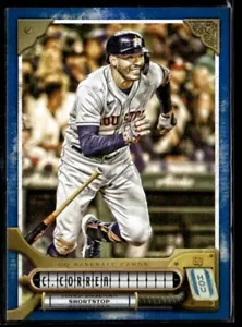 2022 Topps Gypsy Queen CARLOS CINTURINO Blu Scuro/250 #105 Astros - Foto 1 di 2