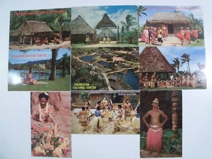POLYNESIAN CULTURAL CENTER HONOLULU, HAWAII 9 POSTCARD LOT LOCALS ISLAND FLAVOR! - Picture 1 of 12