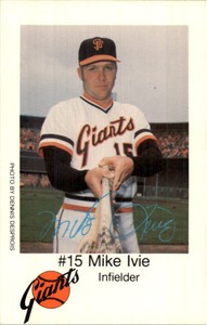 1979 Giants Police #15 Mike Ivie oversized - VG