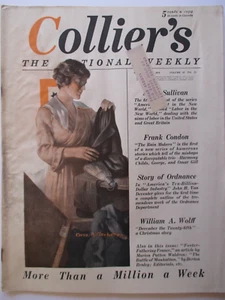 Collier's Magazine 1918 WW1 cover by Charles MacHellar of widowed woman/wife - Picture 1 of 2